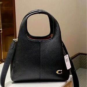 Coach Black Leather Satchel😎😎😎